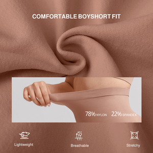 Waistdear Shorty gainant invisible taille haute sans couture anti-roulement pour femme, à porter sous une robe - Product Image 6