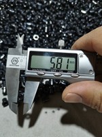 Œillets en céramique de dioxyde de titane antistatiques à faible friction, noirs-gris, pour machines à tricoter