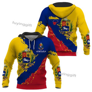 Cheap Custom 3D Printed Venezuela Country Flag 7 <strong>Stars</strong> Hoodie Hooded Pullover Men Women Sweatshirt Venezuela <strong>Clothing</strong> - Product Image 3