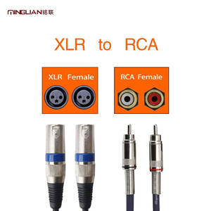 Câble audio stéréo HiFi double <span class=keywords><strong>RCA</strong></span> <span class=keywords><strong>XLR</strong></span> mâle de 1 m, connexion audio stéréo, prise <span class=keywords><strong>XLR</strong></span>/phono, câble de microphone, fil - Product Image 5