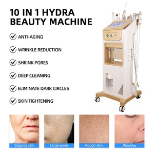 Appareil de beauté Hydra 10 en 1 pour le visage, nettoyage, peeling aquatique, ultrasons, machine Hydra - Product Image 4