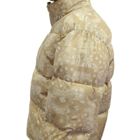 Blouson d'hiver matelassé pour homme, col montant, motif lettres, logo personnalisé, imperméable, respirant, coupe-vent, collection 2022 - Vente en gros à succès