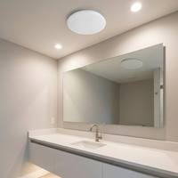 Ventilador de Techo Circular de Corriente Continua de Bajo Ruido para Baño, Cocina, Habitación Húmeda, Ventilación