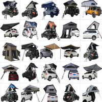 Tente de toit pliable personnalisée en coque souple, légère, pour SUV, camping-car, voyages et camping