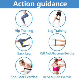 Tùy Chỉnh Logo Tập Thể Dục Thể Dục Sức Đề Kháng Stretch Bands Set TPE Đàn Hồi Vòng Căng Ban Nhạc - Product Image 6