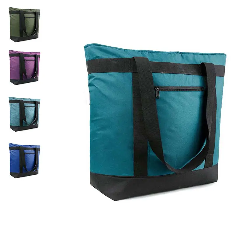 Toptan ucuz moda büyük su geçirmez sıcak tutmak yalıtımlı, açık piknik gıda soğutucu öğle çanta kutuları/
