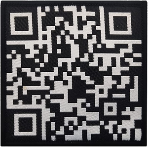 Vente en gros de patchs personnalisés avec <span class=keywords><strong>code</strong></span> <span class=keywords><strong>QR</strong></span>, brodés ou sublimés, à coudre sur les vêtements - Product Image 3