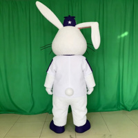Disfraz de Conejo de Peluche para Adultos, Talla XL, Material de Espuma Impresa, para Navidad, Pascua y Festividades, Incluye Casco