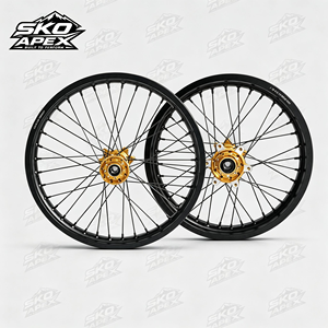 Jeu de roues <span class=keywords><strong>AX</strong></span> Sur-Ron Ultra Bee 21/18 pouces à rayons haute résistance, prêtes à l'emploi, pour une adhérence tout-terrain, pièce de rechange aftermarket - Product Image 3
