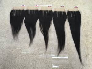 Letsfly Promoción de $5, Cabello Humano 100% Transparente, Frontal de Encaje 13x4, Cierre 4x4, 10-22 Pulgadas, Liso y Rizado, Cierre de Cabello Remy 9A - Product Image 5