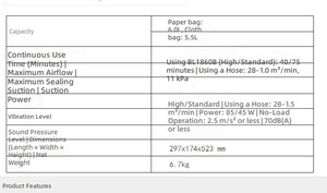 <span class=keywords><strong>Aspiradora</strong></span> de Mochila DVC665, Alimentada por Batería de Litio de 36V, Puede Conectarse a Herramientas Eléctricas para Aspirar - Product Image 6