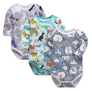 Cheap <strong>Onsies</strong> White Beige Light Blue Gray <strong>Boy</strong> Romper 100% Cotton Animals Woodland Checkered Baby Farm Newborn Pajama Sets - Product Image 4