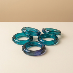 Resin Napkin Ring Modern Black & White stripped Custom Color <b>Tissue</b> Paper Napkin Holder Rings <b>Wedding</b> Party Table Decoration - Product Image 6