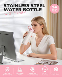 Boccetta sottovuoto in acciaio inossidabile da 350ML bottiglia d'acqua per bambini senza perdite a prova di perdite 12-24 ore di isolamento termico carino classico - Product Image 5