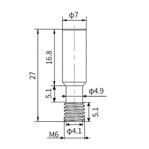 Accesorio para impresora 3D KINGROON CR10, manguera recta con rosca M6 de acero inoxidable para Ender 3 3S - Product Image 1