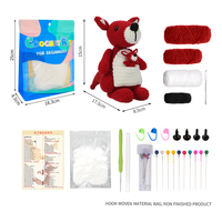 Vente chaude Crochet Jouets À La Main Tricoté En Peluche En Peluche Fil Crochet Animaux Jouets Crochet Kit pour Débutants