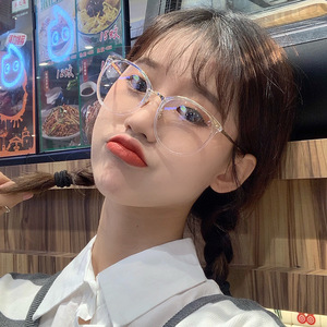 Montures de lunettes rondes O4-1188, monture complète, anti-UV et anti-lumière bleue, légères, unisexes, montures de lunettes tendance - Product Image 2