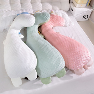 Peluche <span class=keywords><strong>Dinosaure</strong></span> Vert à Col Long Personnalisée OEM/ODM, Mascotte Amusante, Coussin Doux en Peluche pour Cadeau Promotionnel d'Entreprise - Product Image 2