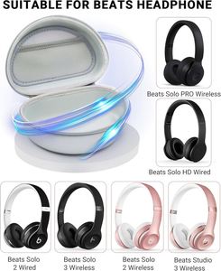 Étui rigide pour casque EVA, étui de transport pour casque, étui de rangement de voyage pour casque Beats Solo 4 Beats Studio Pro - Product Image 2