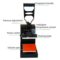 Ventes directes d'usine 10x10 15x15 Mini petites machines de presse à chaud d'impression de transfert de gaufrage de vêtements de T-shirt portables