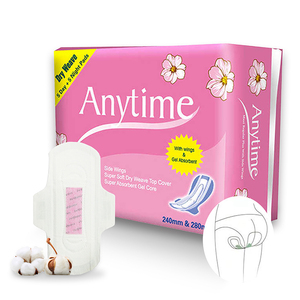Toallas Sanitarias Femeninas de Alta Absorbencia, Súper Absorbentes, Transpirables, de Algodón, en Forma de Abanico, Venta al por Mayor, Hechas en China - Product Image 1