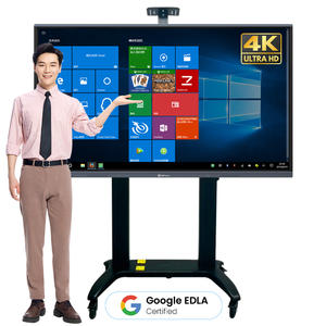 Tableau interactif intelligent de 85 pouces alimenté par l'IA pour l'enseignement scolaire avec écran tactile, tableau blanc interactif et écran plat - Product Image 1