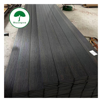 Planche de terrasse en WPC noire imperméable, composite, anti-UV, pour jardin, patio, extérieur, terrasse en bois, sol extérieur