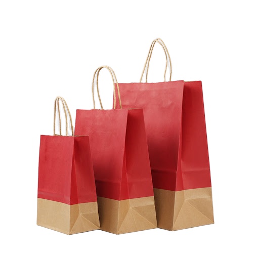 Sacolas de papel reciclado atacado Clearance