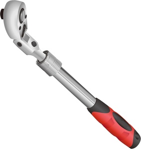 Clé à cliquet extensible à tête flexible verrouillable 1/2 pouce, 72 dents, à dégagement rapide, réversible, en chrome vanadium, pour bricolage et OEM - Product Image 1