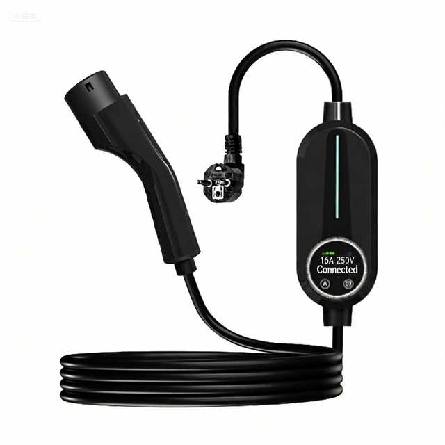 Household Charging Gun Type 2 EV Charger for New Energy Electric Vehicles, 32A, Portable, 7kw