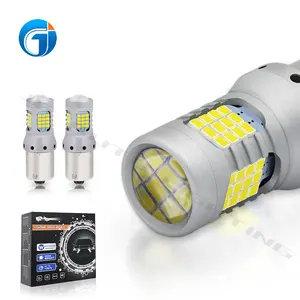 JG Wisdome P21W P13w PY21W 7440 LED Canbus Bulbs No Hyper Flash Turn Signal Led Brake Light Bau15s 60smd T20 Led Amber Light