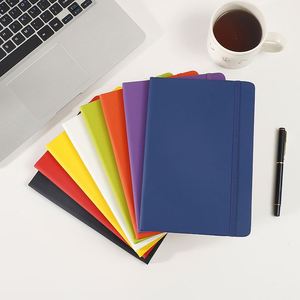 Carnet promotionnel personnalisé avec logo A5 avec sangle élastique, journal en PU, carnet de notes, bloc-notes, carnet en cuir PU - Product Image 1