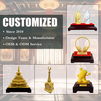 Feng Shui Pi Xiu Statue 24K Or Résine Artisanat Richesse Chance Maison Bureau Décor En Gros Premium Collection Cadeau