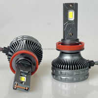 Systèmes d'éclairage automobile, phares LED pour voiture C5 12V 3 tubes en cuivre 6000K 120W, ampoule LED pour voiture H11 H8 H9