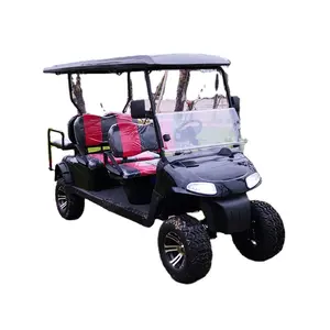 Populer 6 Penumpang Mewah Golf Cart dengan Custom dan Desain Yang Mewah
