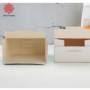 กล่องเค้กทรงสี่เหลี่ยม Baoren พร้อมหูหิ้ว หน้าต่างแบบไดคัท พิมพ์สี่สี กล่องกระดาษแข็ง กล่องเค้กอะคริลิค กล่องเค้กแบบกำหนดเอง - Product Image 2