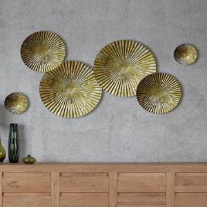 Arte de pared de metal con círculos dorados y plateados brillantes para festividades de Diwali increíbles de la fábrica del fabricante indio - Product Image 5