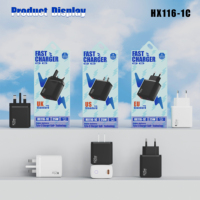Chargeur mural PD25W, prise EU US UK, chargeurs de téléphone portable, matériau ignifuge, tête de charge rapide, chargeur Type-C avec câble