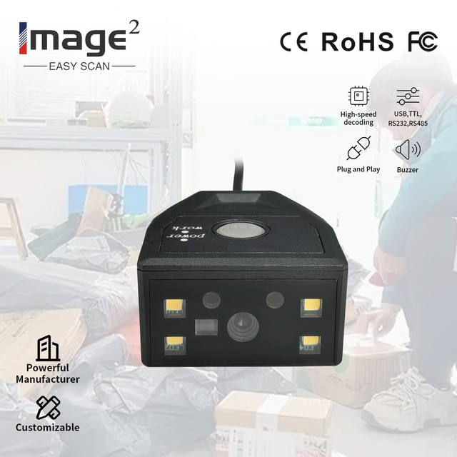 EM430 High-speed Fixed Barcode Scanner with USB/COM Interfaces 300 Scans/Sec for Retail Production & Logistics (In Stock)