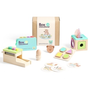 <b>Science</b> Education Puzzle Wooden Ringbell Black Card Ball Knocking <b>Toy</b> Multiple Professional Enlightenment <b>Toy</b> Set Gift Box - Product Image 5