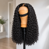 Perruques sans colle à dentelle frontale en cheveux vietnamiens bruts, à cheveux bouclés birmans, perruques de luxe originales en cheveux humains pour femmes noires, dentelle HD