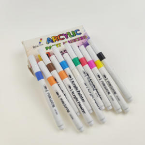 Marqueur de peinture acrylique imperméable pour l'art et le design, encre à l'eau, 12/24/36 couleurs, bricolage - Product Image 5