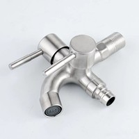 Vente en gros de robinets multifonctionnels pour machine à laver par les fabricants robinets un sur deux à double usage ouverture rapide pour laveuse