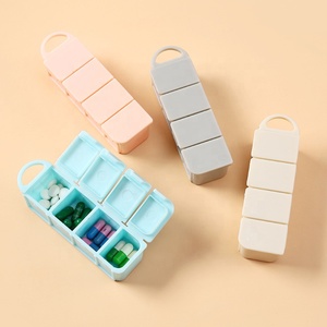 Estuche para Pastillas de Viaje de Material PP, Bonito y Económico, Personalizable, Fácil de Abrir, Organizador de Cápsulas de Plástico, Color Caramelo, para Uso Diario - Product Image 4