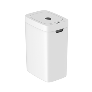 Wall Mounted 6L White Plastic Hotel Room Automatic Bin Trash