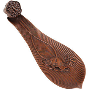 ที่วางธูปใบบัวสีม่วงทองแดงสำหรับตกแต่งบ้านด้วยกลิ่นหอม - Product Image 4
