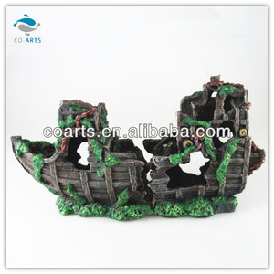 Réservoir de poissons Aquarium Résine Artisanat Voiliers Décoration CA079L - Product Image 1