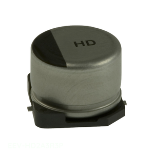 Distribuidor Autorizado EEV-HD2A3R3P Condensador de Superficie de Aluminio 3.3UF 20% 100V SMD 3.3 uF - Product Image 1