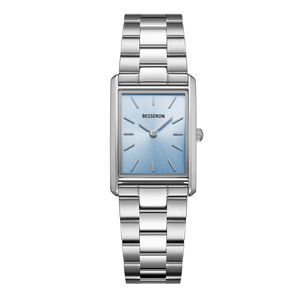 Sleek <b>Rectangular</b> 304 Stainless Steel Analog Quartz <b>Watch</b> with Stainless Steel Band Water Resistance for Versatile Everyday Use - Product Image 2