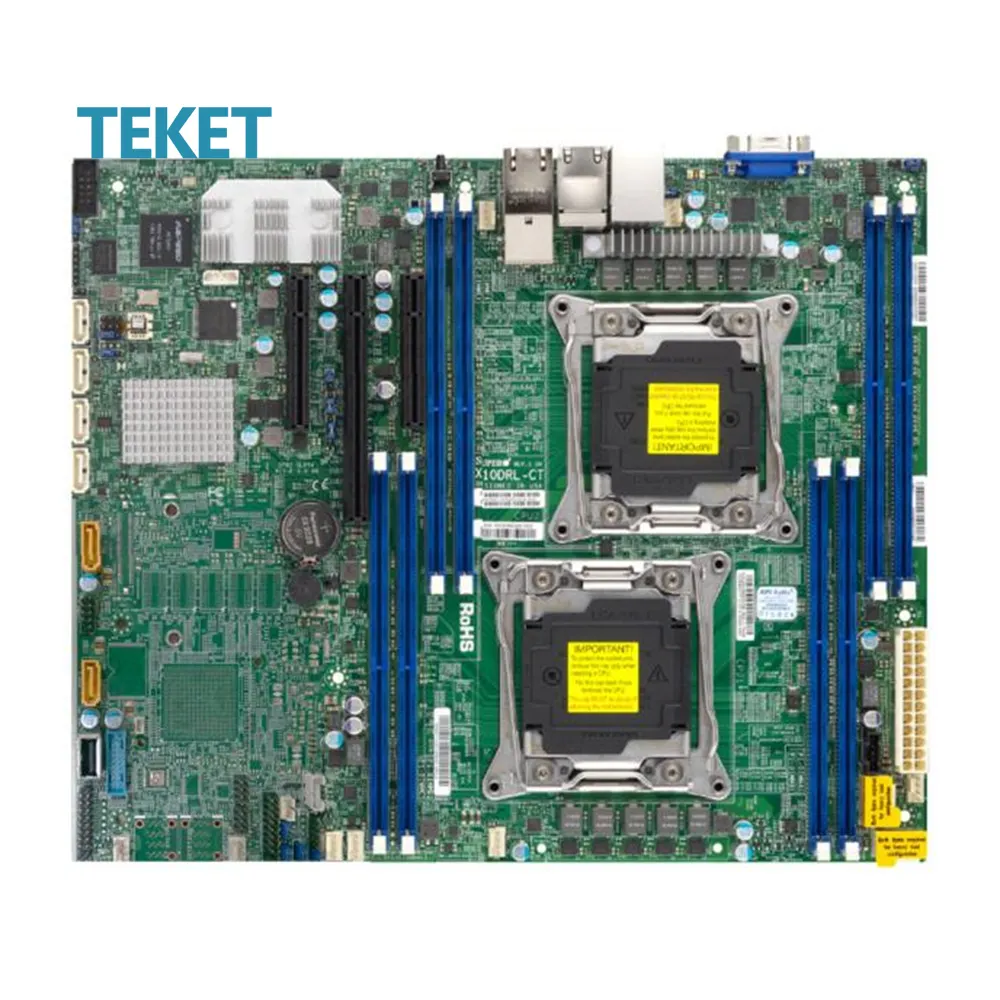 Supermicro X10DRL-iT ATXマザーボードデュアルソケットR3(LGA 2011) Intel C612 DDR4 PCI-E 3.0x16デュアル10GBase-T LAN IPMI 2.0 6SATA3